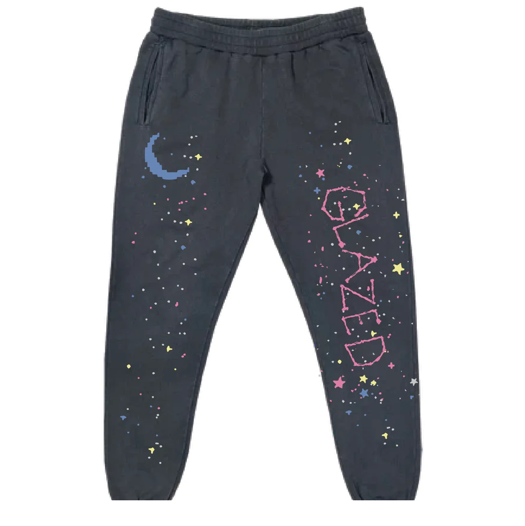 GALAXY SWEATPANTS (VINTAGE BLACK) – Glazed Co